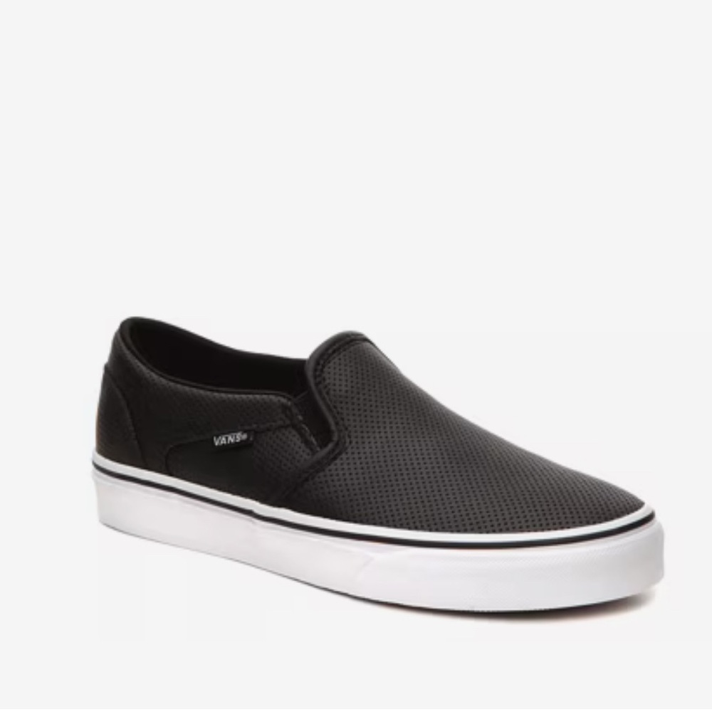 Vans Black Slip-On Sneakers, Vans Asher Slip-On Sneaker